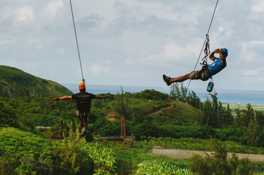 ziplining in oahu