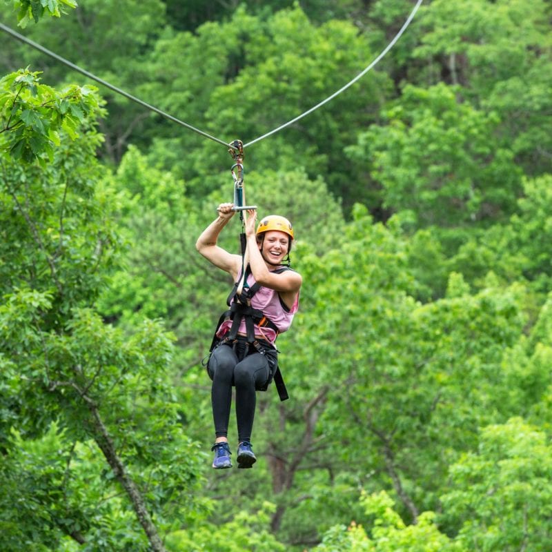This image portrays 4 Reasons People Love Ziplining in the Smoky Mountains at CLIMB Works by CLIMB Works.