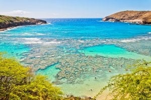 Hanauma Bay in Hawaii