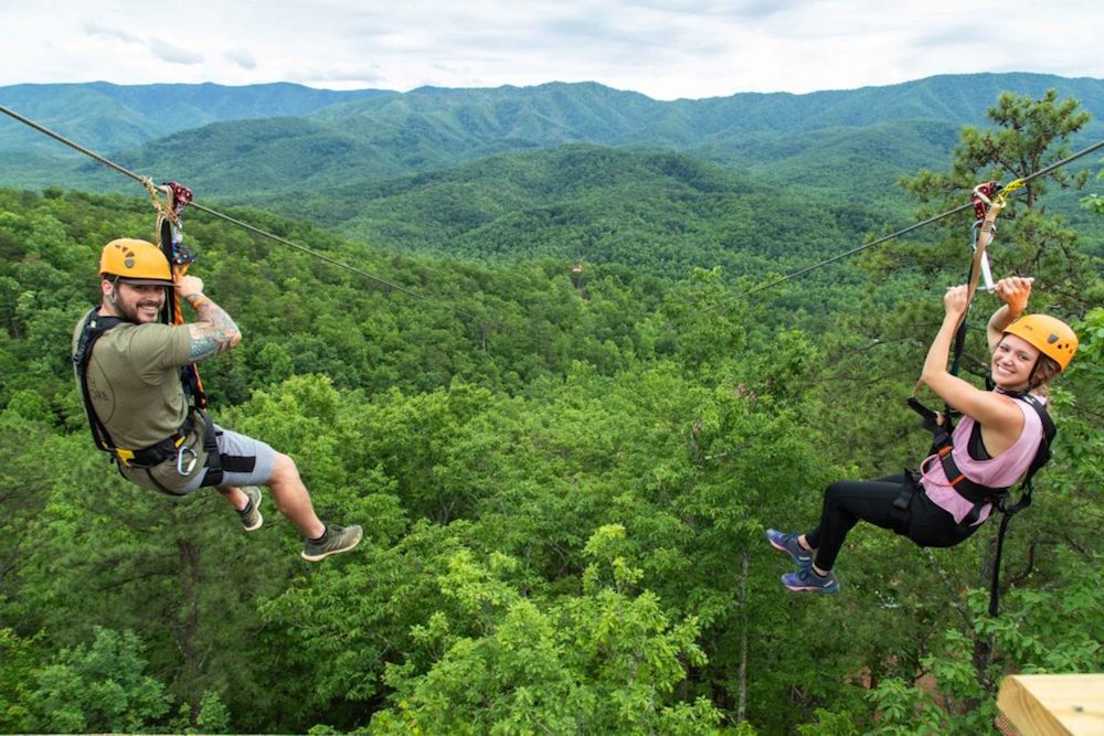 smoky mountain ziplines canopy tour