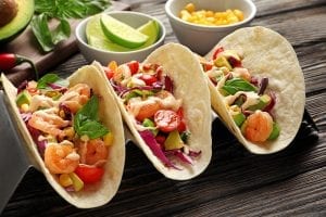 shrimp tacos at hawaii restaurant