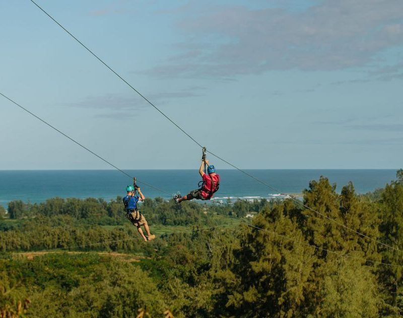 ziplining in oahu