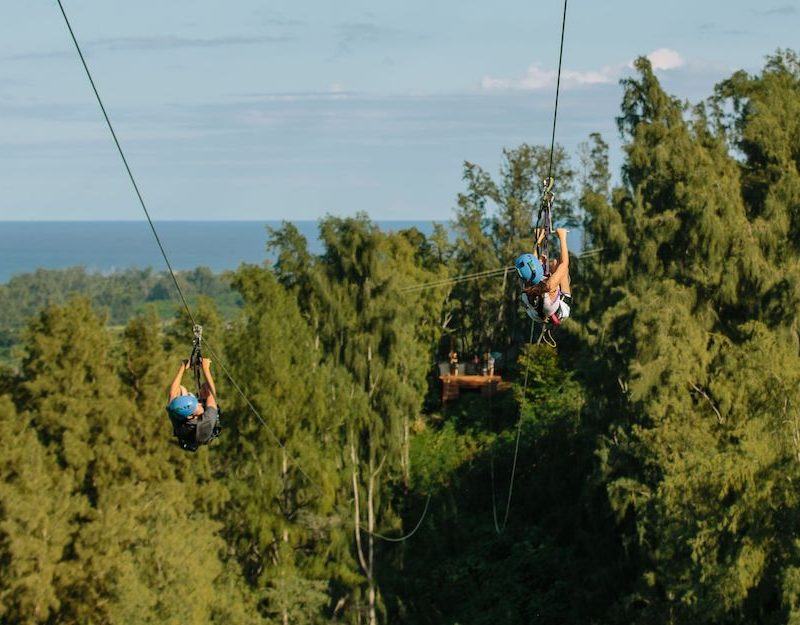 ziplining in oahu