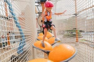 girl in the adventure park