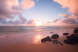 sunrise in oahu
