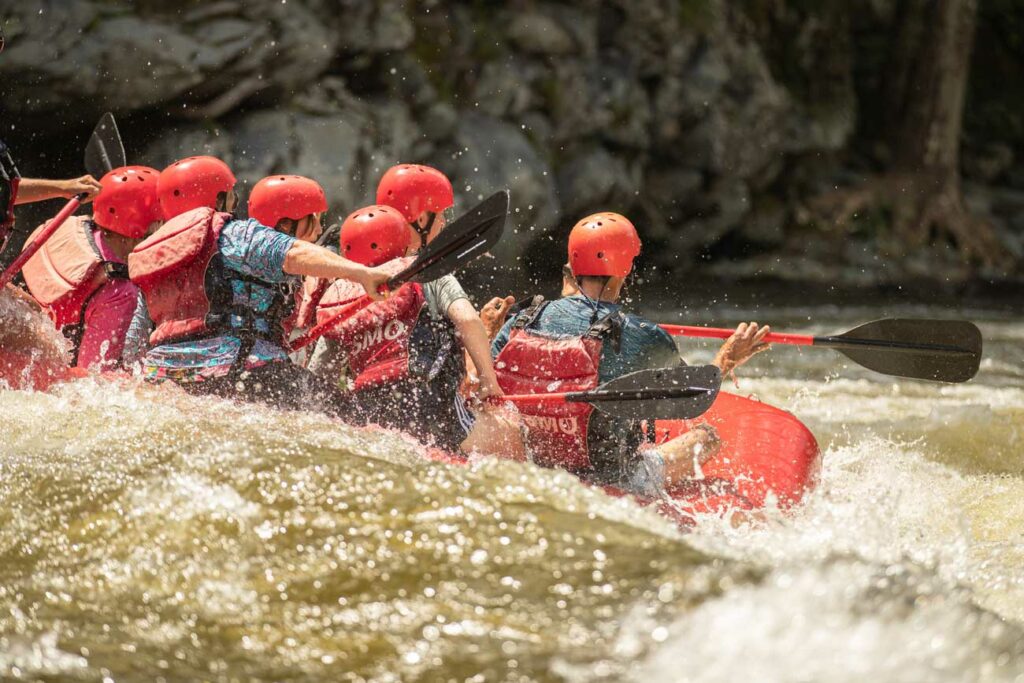 Rafters enjoy rapids with Smoky Mountain Outdoors