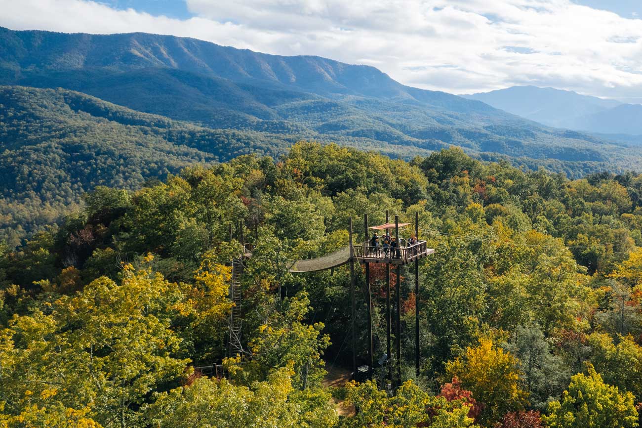 Zipline Gatlinburg & Pigeon Forge | CLIMB Works Smoky Mountains
